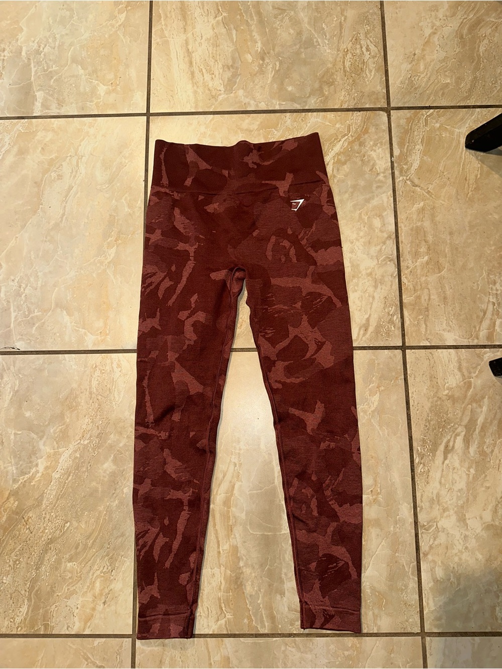 Savanna cherry brown Gymshark adapt camo seamless leggings Size M